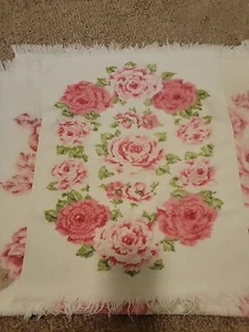 Vintage set 60s Cabbage Rose Towels Fieldcrest, Camtex - Picture 1 of 11