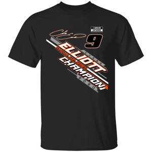 Men's 2020 Racing Cup Series Champion #9 Chase Elliott Black T-shirt S-4XL