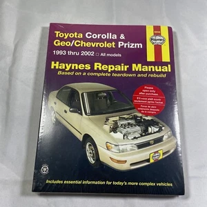 Toyota Corolla GEO Chevrolet Prism 1993 thru 2002 Repair Manual Haynes 92036 - Picture 1 of 4