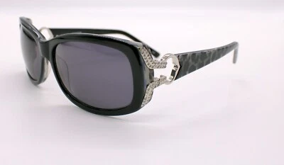 Charriol Designer 太阳镜黑色豹纹镜框和灰色镜片 (PC8090-C3) — 第 1/4 张图片