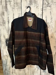 Wrangler Five Star Lined Regular Fit 3XL Jacket Brown And Black - Picture 1 of 7