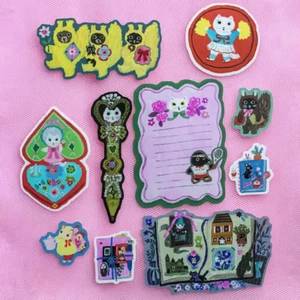 Yumi Kitagishi Sticker 10 Sheets Set 10 Types 1 Sheet Each Decoration JAPAN NEW - Picture 1 of 12