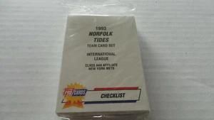 1993 FLEER PROCARDS NORFOLK TIDES SEALED set (METS) BURNITZ FILER - Imagen 1 de 2