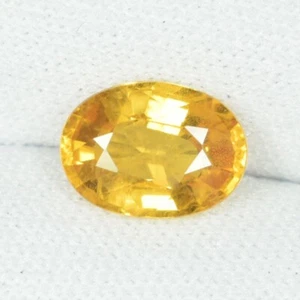 2.11 ct RARE BEST LUSTROUS NATURAL YELLOW SAPPHIRE GEMSTONE Oval  See Vdo SPL - Picture 1 of 2