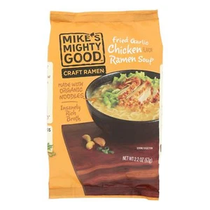 Mike's Mighty Good Fried Garlic Chicken Ramen Soup Case Of 7 2.2 Oz - Picture 1 of 3