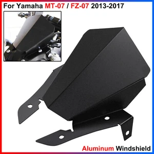 1x Front 6061 Aluminum Windshield, Windscreen - For Yamaha MT-07/FZ-07 2013-2017 - Picture 1 of 16