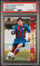 Panini 2004 Sports Megacracks #71 BIS Lionel Messi Barcelona Rookie Card PSA 5