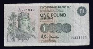 Catálogo de billetes de 1 libra de Escocia 1985 # P211c circulación fina - Imagen 1 de 4