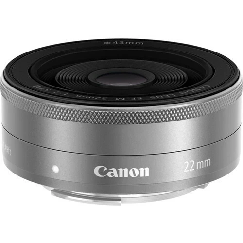 Canon EF-M222STMSL EF-M 22mmF2 STM SILVER Lens for CANON EF-M 17809 JAPAN IMPORT - Image 1 of 1