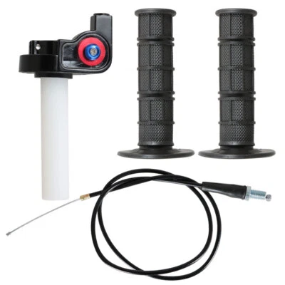 7/8" 22mm Motorcycle Twist Throttle Handle Grip with Cable 50-250CC ATV DirtBike - Image 1 of 4