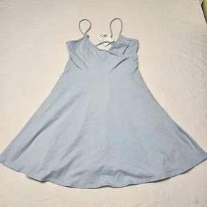 Forever 21 Women's Sleeveless Light Sky Blue A-Line Open Back Dress Size M - Picture 1 of 15
