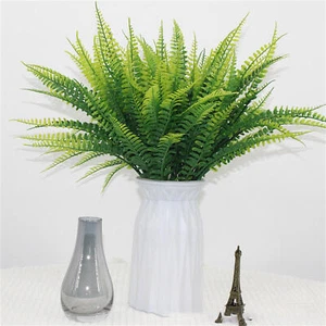 Artificial Leaves Plants Fake Plastic Persian Grass Festival Home Decor 1x - Picture 1 of 12
