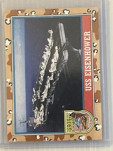 #120 USS Eisenhower 1991 Topps Desert Storm Series 2 - Picture 1 of 2