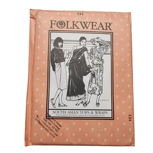 Folkwear South Asian Tops & Wraps Sewing Pattern 134 Jacket Choli & Thai Blouse - Picture 1 of 7