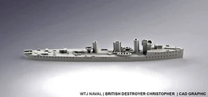 3x 1:700 HMS Christoper 1918 - Imagen 1 de 1