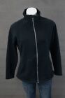 Skechers Womens Large Black Long Sleeve Full Zip Mock Neck Athletic Jacket 