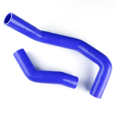 Fit Mazda RX-7 RX7 S4 S5 FC3S 1.3L 1986-1991 Blue Silicone Radiator Coolant Hose - Image 1 of 4