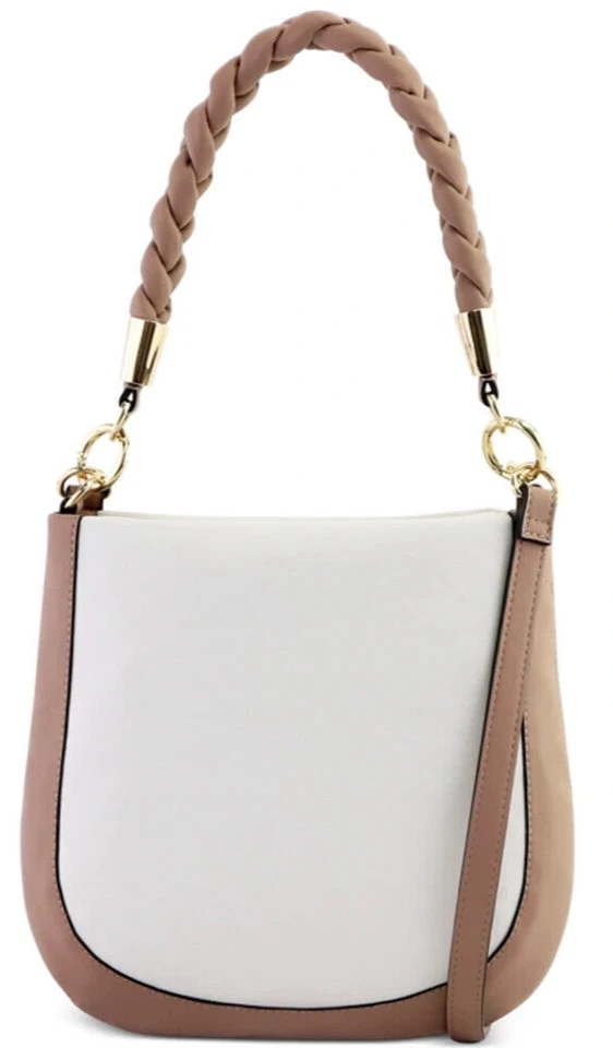 Alfani Pool Blue Small Twisted Handle Hobo