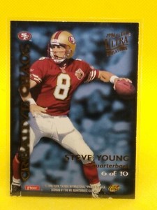 Steve Young 1996 Ultra Sensations CREATIVE CHAOS #6 Terrell Davis