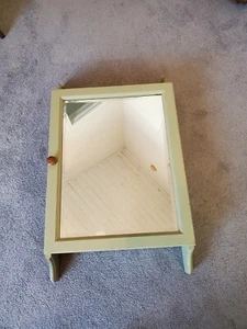 Vtg Apothecary Medicine Cabinet Wood /Mirror Primitive - Picture 1 of 11