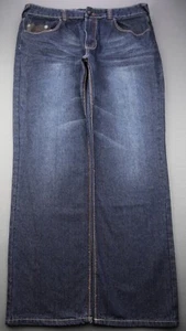 Men's Mecca Jeans Straight Fit Embroidered Thick Stitch Size 40x32 (Msr 39x31) - Picture 1 of 7