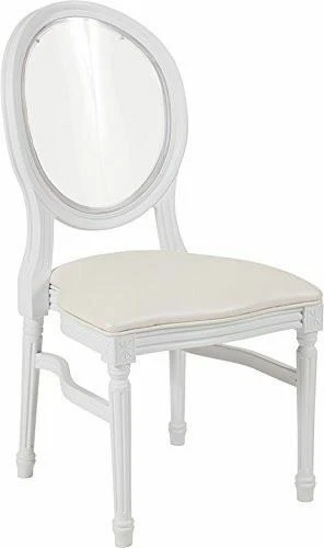 Sillas Louis blancas de respaldo transparente ¡EN ALQUILER NO A LA VENTA!¡! Foto 1 de 1