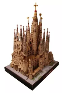 Brand New DIY Spain Sagrada Familia 3D Model Papers Famous Building Puzzle Kit - Picture 1 of 10