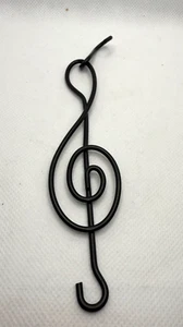 "Nuevo gancho para decoración de notas musicales Serenity Garden #777047 metal negro 6,75""" - Imagen 1 de 1