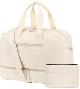 Weekender Travel Bag for Women Ladies Overnight Carry On Duffle Tote Bag with... - Picture 1 of 9