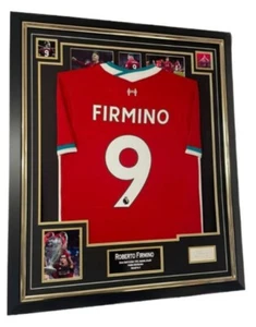 Roberto Firmino Signed Autographed Display with Shirt Jersey - Picture 1 of 4
