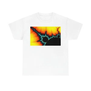 Mandelbrot 2 Unisex schweres Baumwoll-T-Shirt - Bild 1 von 8