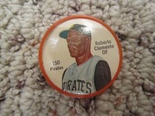 1962 Roberto Clemente Salada Junket Baseball Coin Pin #150 Pittsburgh Pirates