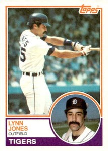 1983 Topps Baseball Lynn Jones #483