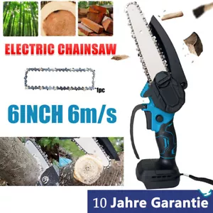 6 Zoll Mini Akku-Kettensäge Motorsäge Elektro-Kettensäge Baumsäge Für Makita 18V - Bild 1 von 13