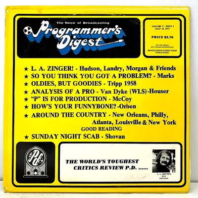 Programmer's Digest July 16, 1973 Volume 2 Issue 1  Vinyl Records 1st Press - Image 1 of 4