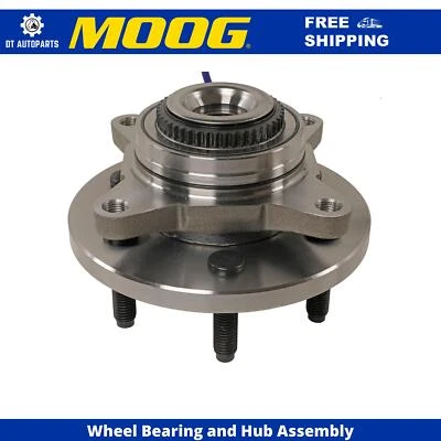 Conjunto de cojinete de rueda y buje delantero MOOG 2007-2010 Ford Expedition 4x4 Foto 1 de 4