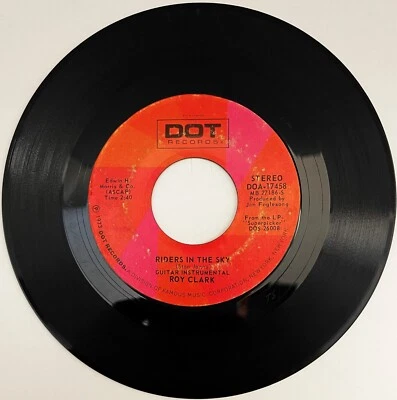 Roy Clark – Riders in the Sky / Roy's Guitar Boogie:  # DOA-17458: EX: FREE SHIP - Image 1 of 4