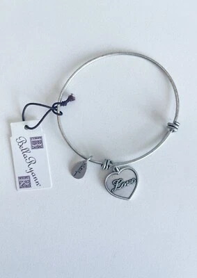 Brazalete Brazalete Expandible Corazón Amor Bella Ryann en Plata Foto 1 de 4