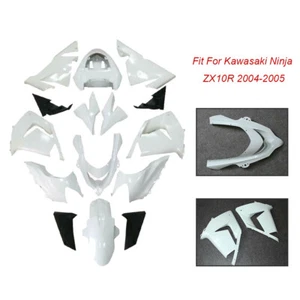 Unpainted Bodywork Fairing Kit Fit For Kawasaki Ninja ZX10R ZX-10R 2004-2005 - Picture 1 of 10