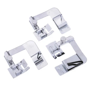 3Pcs/set Multifunction Steel Foot Presser Rolled Hem Feet For Sewing Machine - Picture 1 of 8
