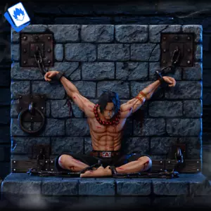 Action Figure One Piece Portgas D Ace Prisoner 24cm STATUA DA COLLEZIONE Anime - Bild 1 von 9