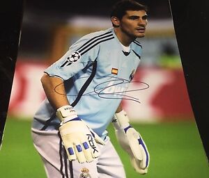Iker Casillas Real Madrid Hand Signed 11x14 Autographed Photo COA World Cup