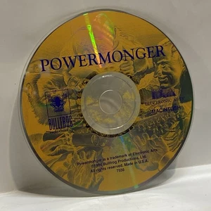 PowerMonger CD Rom Juego 1994 Macintosh Apple Por Bull Frog SOLO DISCO - Imagen 1 de 2