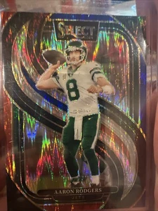 2024 Select Blue Red Shock Prizm Premier Level Aaron Rodgers - Picture 1 of 2