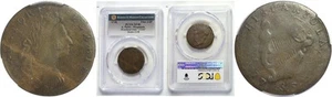 1736 1/2C Auctori Plebis Token Halfpenny PCGS XF-40 - Picture 1 of 3