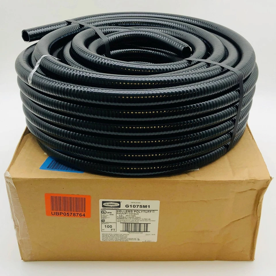 Hubbell G1075M1 Conducto Polytuff 3/4" Líquido Flexible Apretado No Metálico 100 ft Foto 1 de 4