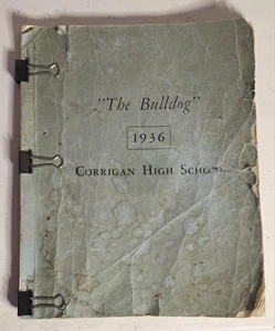 1936 The Bluedog Corrigan High School Yearbook Corrigan Texas TX Super Rare - Picture 1 of 8
