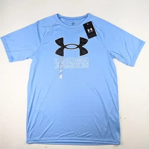 Under Armour hellblaues Hybrid Tech Athletic Tee - YXL - Bild 1 von 2