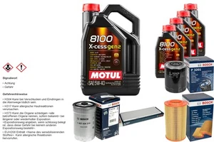BOSCH Inspektionspaket 9L MOTUL 8100 X-CESS 5W-40 passend für Fiat Ducato - Bild 1 von 12