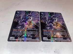 Playset Two Digimon Card Dorugoramon Alt Art P-184 World Convergence BT21 Promo - Bild 1 von 1